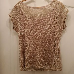 Beige lace top size L